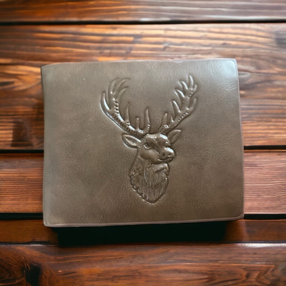 Embossed PU Elk Wallet